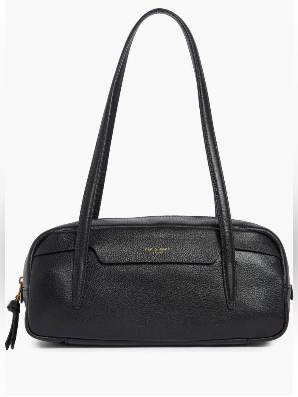 NWT*RAG BONE EAST WEST SATCHEL  BAG Black Leather Shoulder Bag MSRP $398 NEW